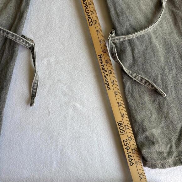 Zara Womens EUR 40 Gray Cargo Jeans Vintage Y2K Wide Leg Streetwear 90s XL - Picture 2 of 8